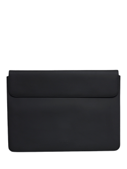 Rains 16" Laptop Portfolio Waterproof Sleeve, Black, Black