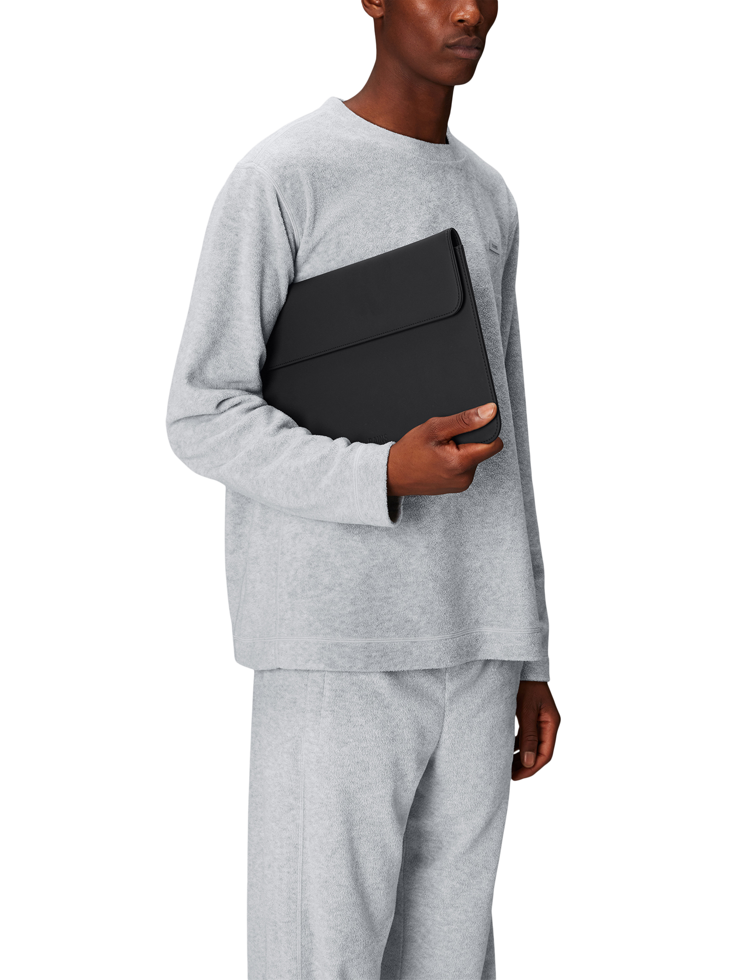 Product image 2 of 4, which shows Rains 16" Laptop Portfolio Waterproof Sleeve, Black