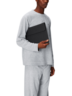 Rains 16" Laptop Portfolio Waterproof Sleeve, Black - view 2, Black