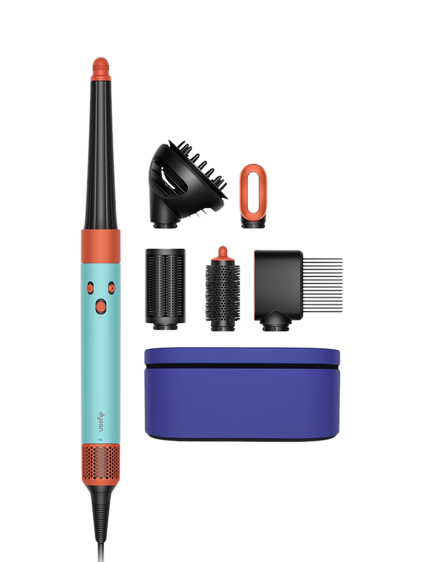 Product image 1 of 3, which shows Dyson Airwrap™ i.d Curly+Coily Hair Styler, Ceramic Patina/Topaz