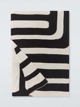 John Lewis x John Cooper Tarn Geo Throw, Monochrome