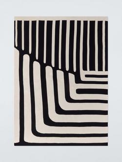 John Lewis x John Cooper Tarn Geo Throw, Monochrome - view 2, Monochrome