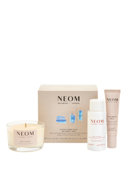 NEOM Wellbeing London Giving Good Calm De-Stress Trio Bodycare Gift Set, 
