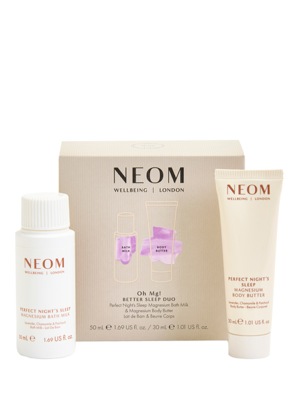 NEOM Wellbeing London Oh Mg! Better Sleep Duo Bodycare Gift Set, 