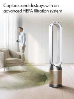 Dyson TP09 Cool Purifying Fan, White/Gold - view 2, White/Gold