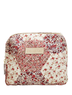 Lily and Lionel Nola Aster Patchwork Wash Bag, Pink, Pink