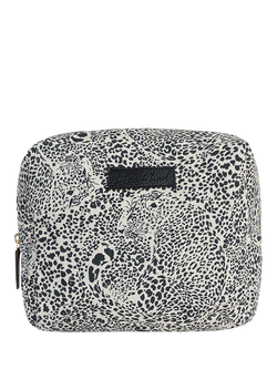 Lily and Lionel Nola Leopard Wash Bag, Cream, Cream
