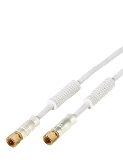 Vivanco Satellite Receiver Connection Cable, 3m - view 2, White