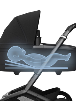 Maxi-Cosi Fame Carrycot, Twillic Black - view 2, Twillic Black