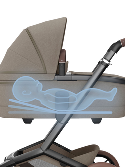 Maxi-Cosi Fame Carrycot, Twillic Truffle - view 2, Twillic Truffle