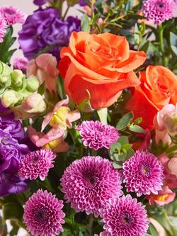 John Lewis Brights & Beautiful Mixed Hand Tied Bouquet - view 2, Blue Royal