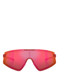 Scuderia Ferrari FZ6009U Men's Irregular Sunglasses - view 2, Matte Red/Mirror Red