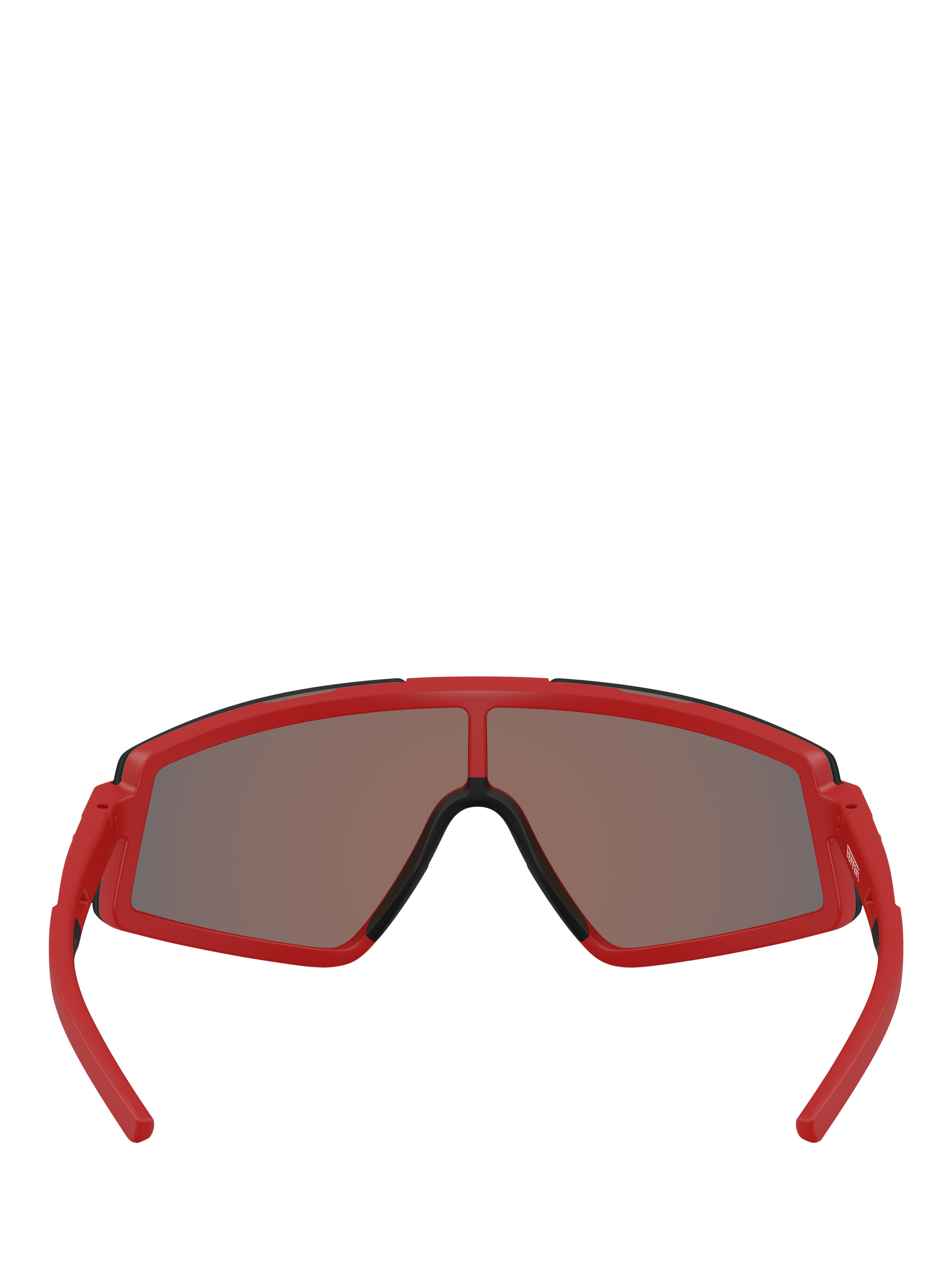 Product image 4 of 6, which shows Scuderia Ferrari FZ6009U Men's Irregular Sunglasses, Matte Red/Mirror Red