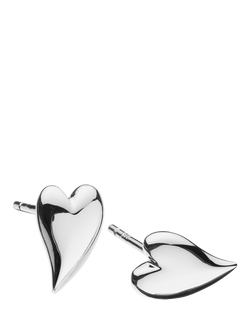 Kit Heath Kiss Small Stud Earrings, Silver, Silver