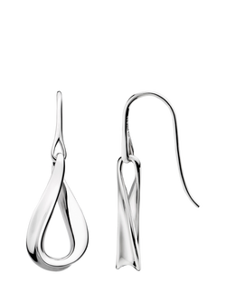 Kit Heath Serenity Drop Earrings, Silver, Silver
