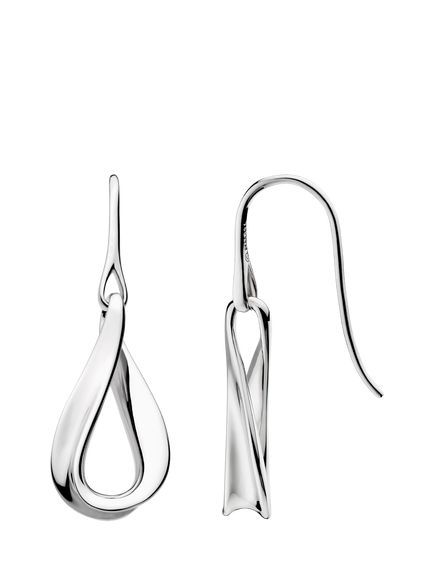 Kit Heath Serenity Drop Earrings, Silver, Silver