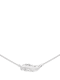 Kit Heath Feather Wisp Necklet, Silver
