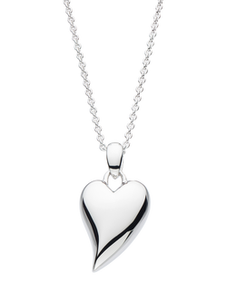 Kit Heath Desire Heart Pendant Necklace, Silver, Silver