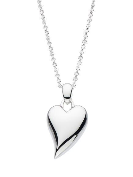 Kit Heath Desire Heart Pendant Necklace, Silver, Silver
