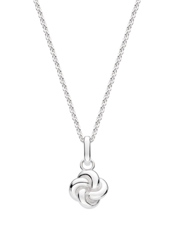Kit Heath Marina Tide Knot Necklace, Silver, Silver
