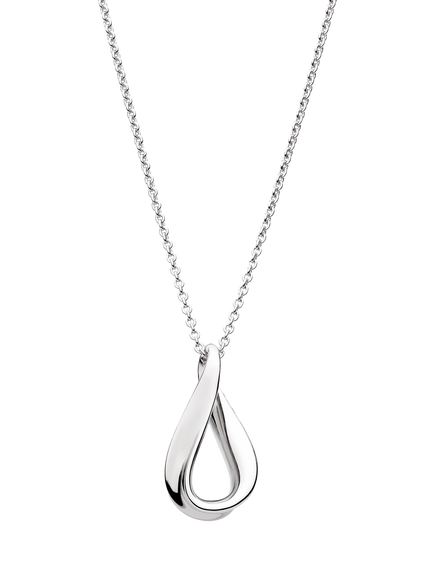 Kit Heath Serenity Dainty Pendant Necklace, Silver, Silver