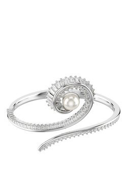 Swarovski x Ariana Grande Treble Clef Spiral Statement Cuff, Silver, Silver