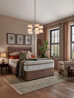 John Lewis Ortho Pocket Collection 3500 Box Top Pocket Spring Mattress, Medium Tension, Super King Size - view 2, White