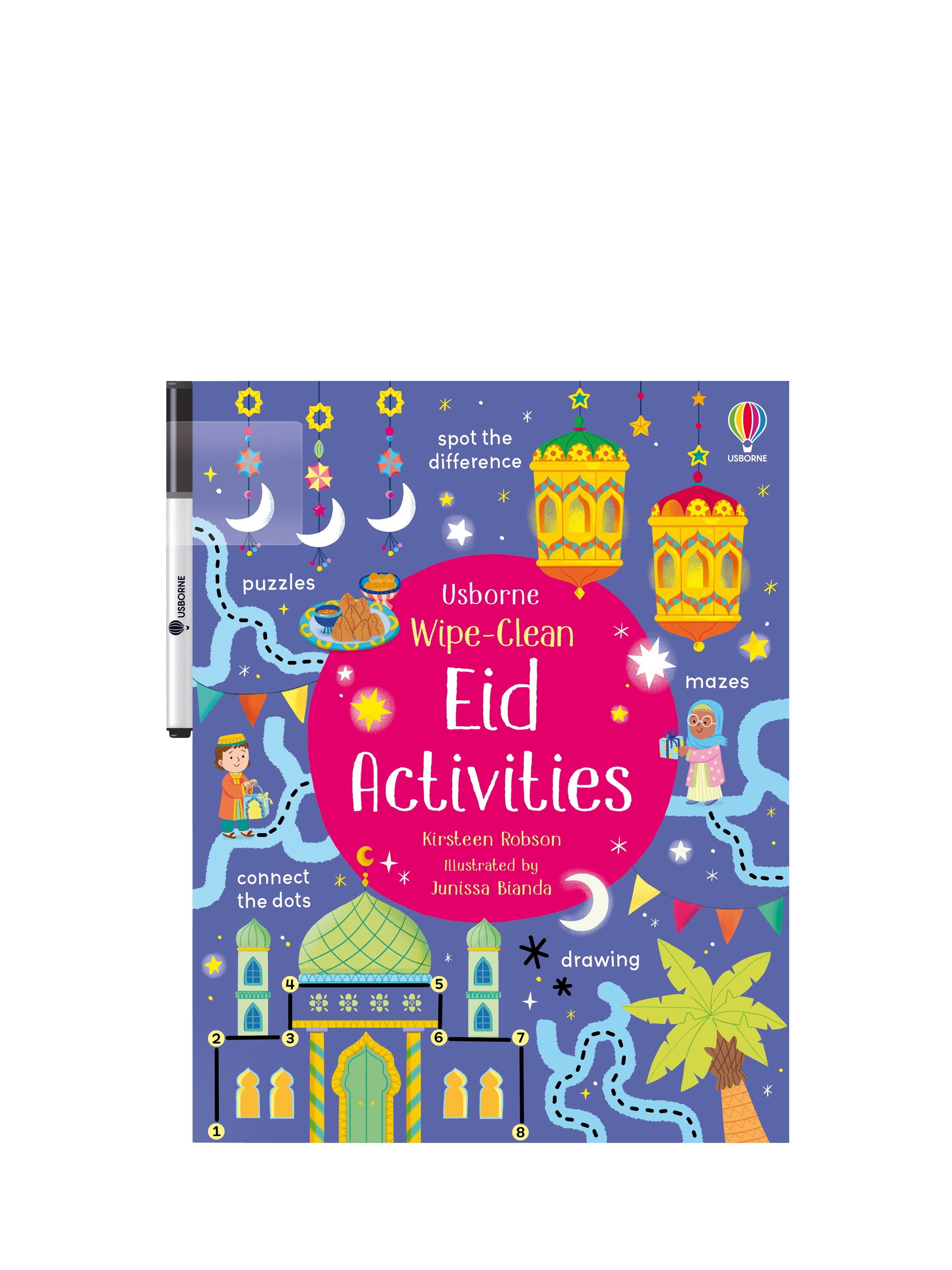 Eid Activities Wipe Clean Kids' Book