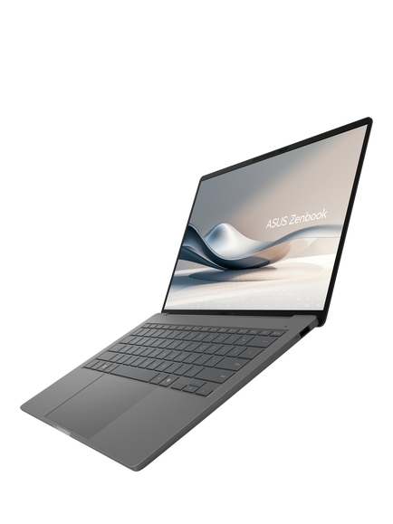ASUS Zenbook A14 Copilot+ PC Laptop, Snapdragon X X1, 16GB RAM, 1TB SSD, Grey - view 2, Grey