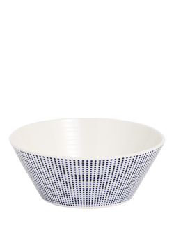 Royal Doulton Pacific Dots Porcelain Cereal Bowl, 16cm, Blue, Multi Blue
