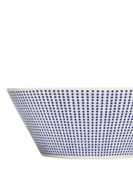 Royal Doulton Pacific Dots Porcelain Cereal Bowl, 16cm, Blue - view 2, Multi Blue