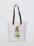 Polo Ralph Lauren Wimbledon Bear Shopper Tote Bag, White/Multi