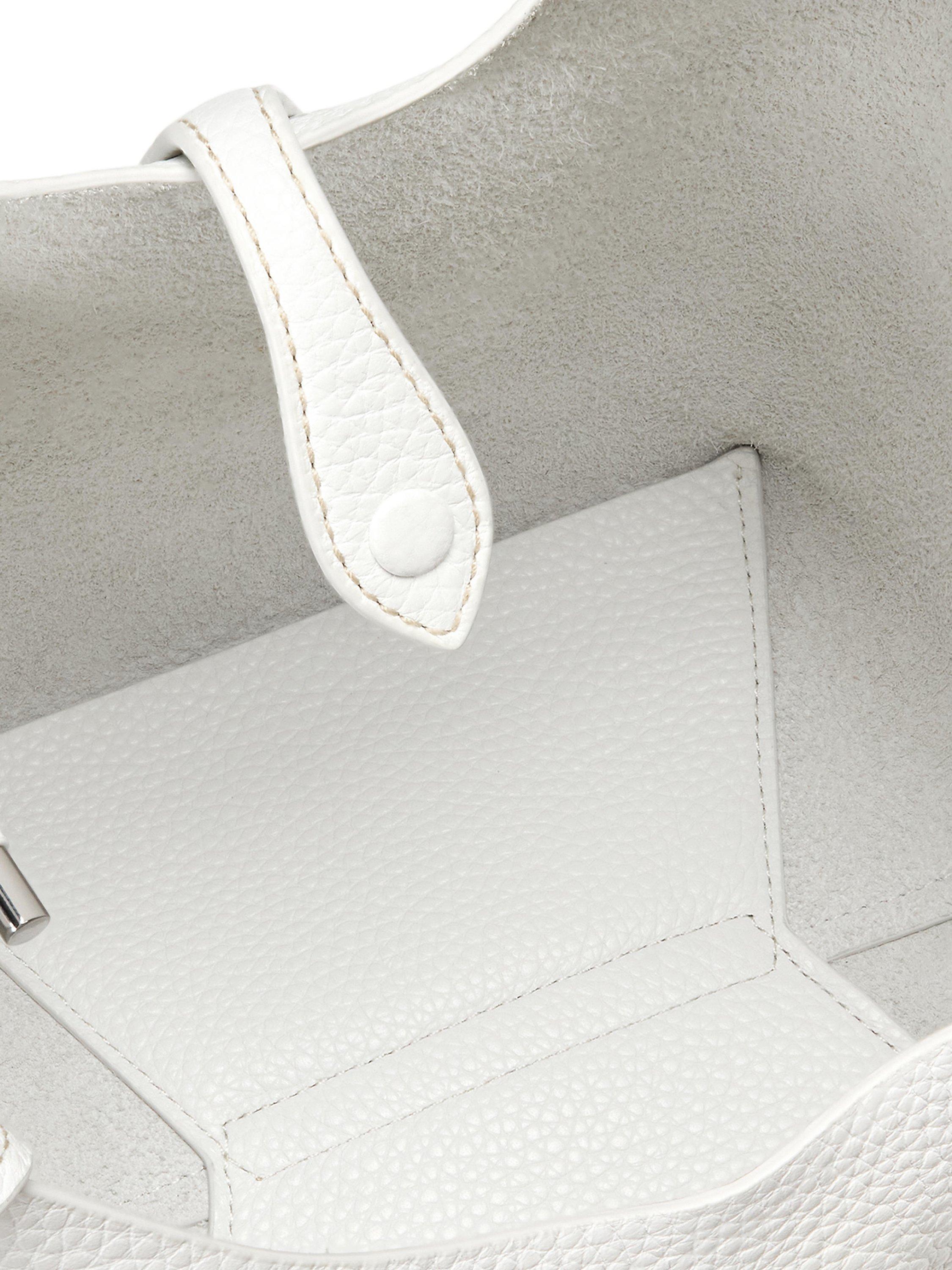 Product image 5 of 6, which shows Polo Ralph Lauren Leather Tote Bag, White
