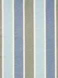 John Lewis Harvest Stripe Furnishing Fabric, Loch Blue