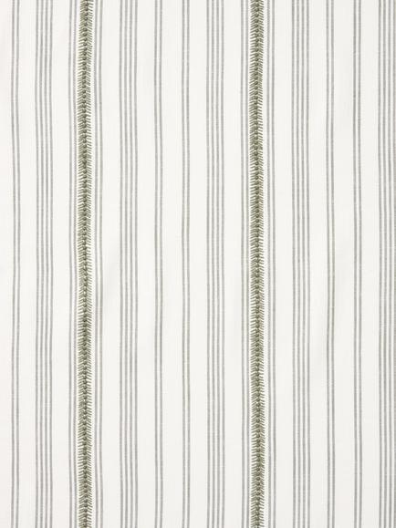 John Lewis Diderot Stripe Furnishing Fabric, Avocado