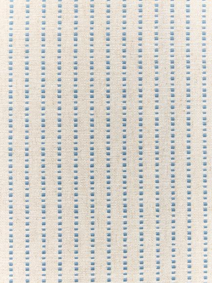 John Lewis Fleck Stripe Furnishing Fabric, Lake Blue