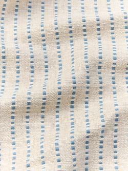 John Lewis Fleck Stripe Furnishing Fabric - view 2, Lake Blue