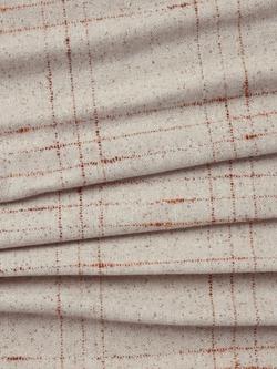 John Lewis Wool Mix Check Furnishing Fabric, Natural - view 2, Natural