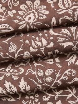 John Lewis Widemer Floral Furnishing Fabric - view 2, Nutmeg