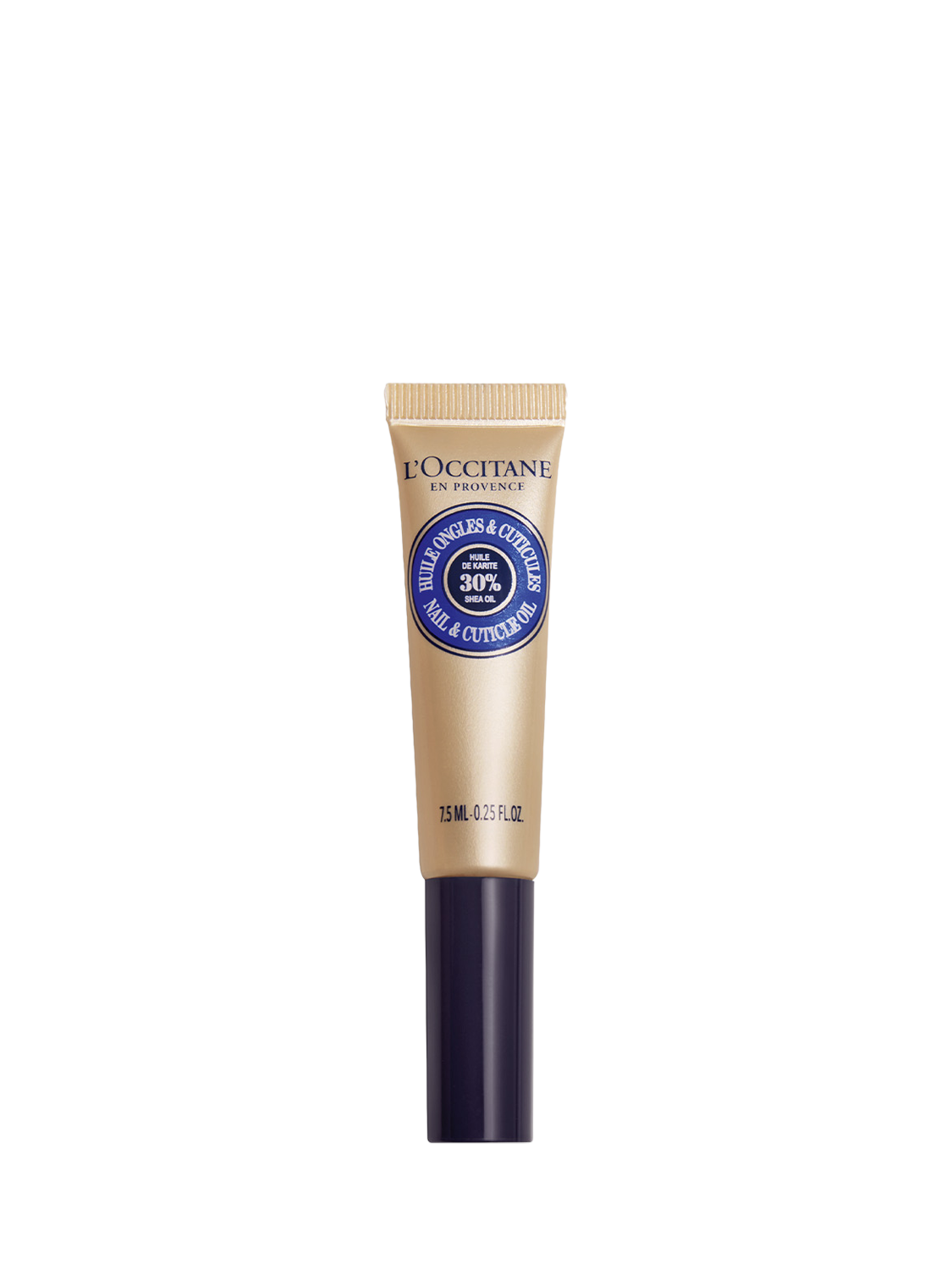Product image 1 of 1, which shows L'OCCITANE Shea Butter Nourishing Nail & Cuticle Oil, 7.5ml