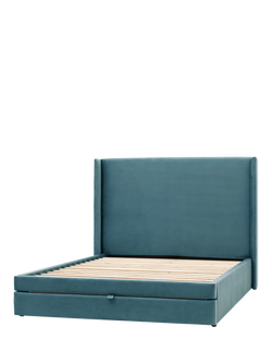 Gallery Direct Halstead Storage Bed Frame, Double, Atlantic Blue