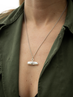 Claudia Bradby Reykjavik Pearl Toggle Necklace, Silver - view 2, Silver