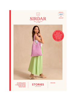 Sirdar Stories Tote Bag Crochet Pattern, 10837, Pattern
