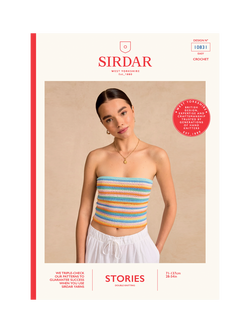 Sirdar Stories Tube Top Crochet Pattern, 10831, Multi