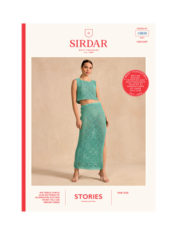 Sirdar Stories Twos Company Top and Skirt Crochet Pattern, 10830, Pattern