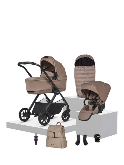 Silver Cross Reef 2 Pushchair & Accessories Bundle, Mocha, Mocha