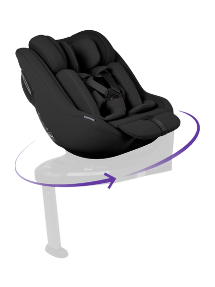 Silver Cross Approach Plus 360 i-Size Baby Car Seat - view 2, Black