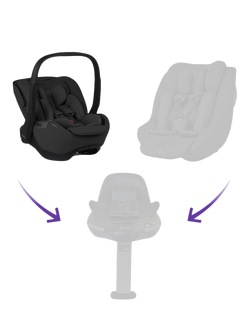 Silver Cross Glide Plus 360 i-Size Baby Car Seat - view 2, Black