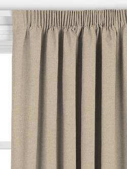 John Lewis Boucle Made to Measure Curtains or Roman Blind, Natural - view 2, Natural