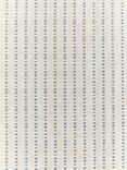 John Lewis Fleck Stripe Made to Measure Curtains or Roman Blind, Lake Blue